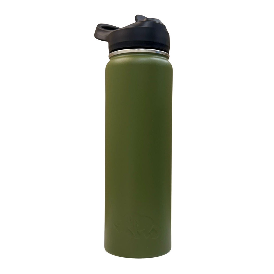 Rhino Can® Flex 24 Water Bottle - Army Green.