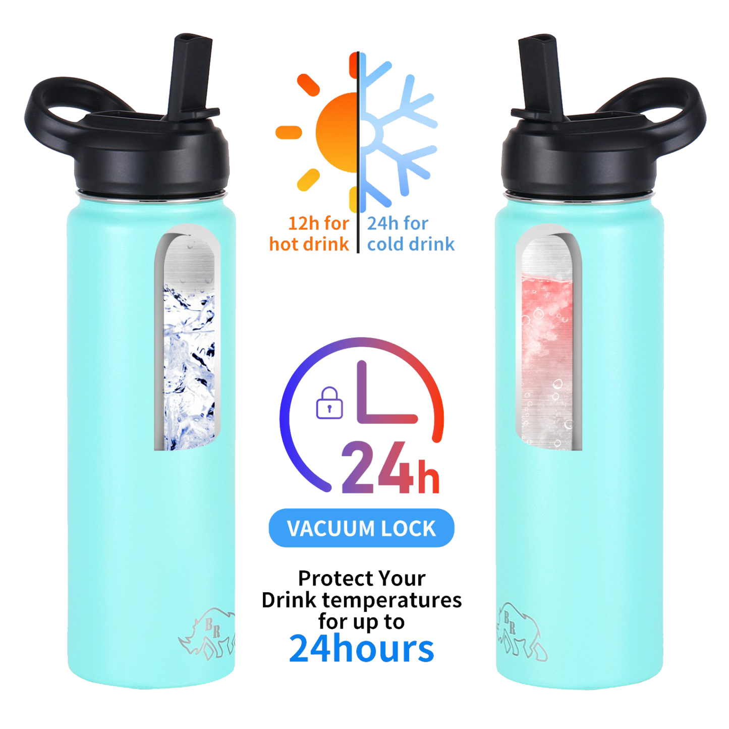 Rhino Can® Flex 24 Water Bottle - Ombre.