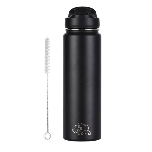 Rhino Can® Flex 24 Water Bottle - Black.